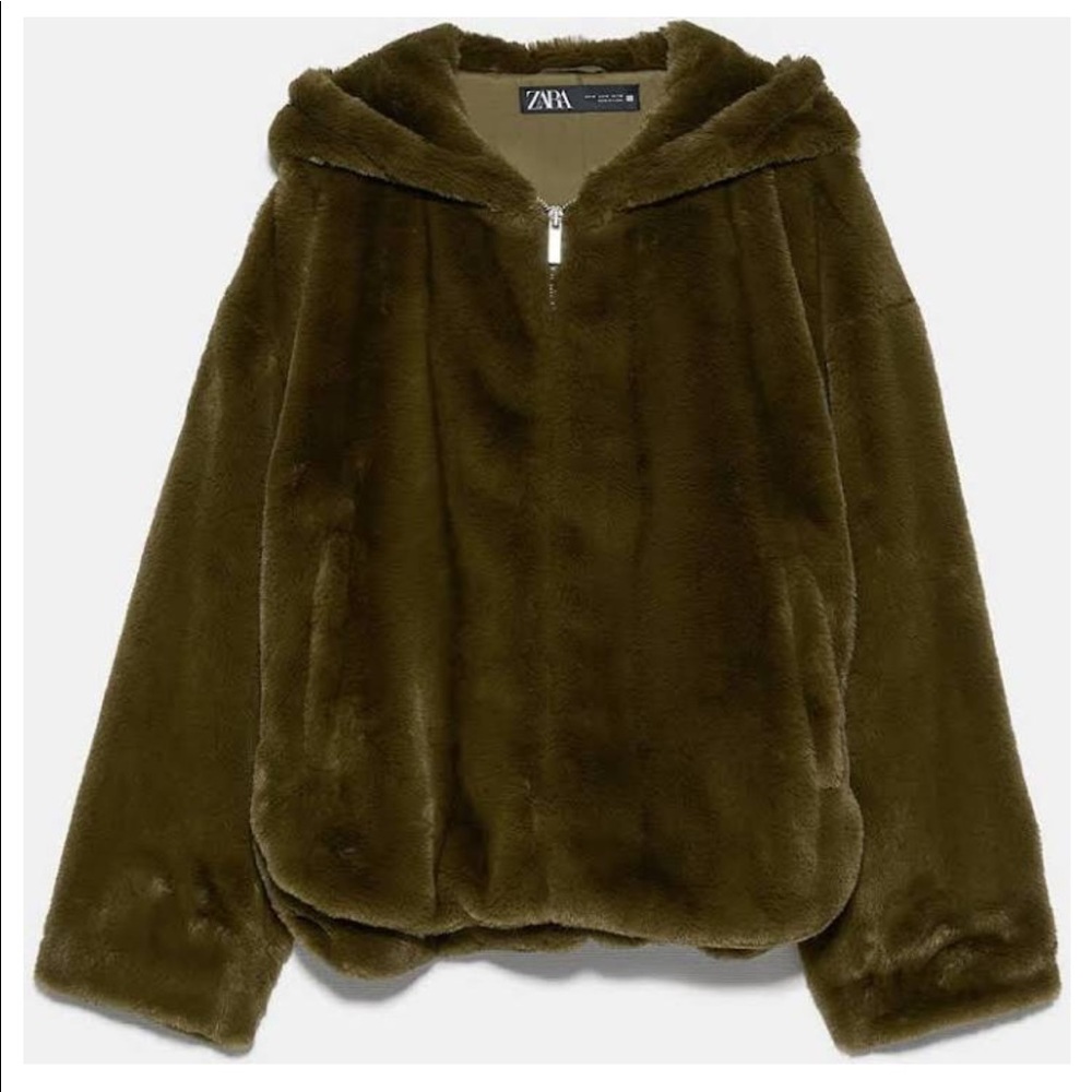 Zara Woman faux fur jacket - Picture 6 of 10